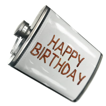 

NEONBLOND Flask Happy Birthday Grilled BBQ Meat Sausage