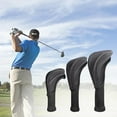 thumbnail image 3 of 3 unids/set cubierta de cabeza de palo de n.  degree etiquetas para 1 3, 4 5 7 x Fairway Woods Fit Fairway Woods cubiertas protectoras de Negro DYNWAVEMX cubierta de la cabeza del palo de golf, 3 of 8