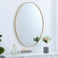 thumbnail image 3 of Metal frame oval mirror 40 inch in Brass, 3 of 5