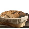 thumbnail image 1 of Banneton Proofing Basket, Professional Round/Oval Shaped Baking Dough Rattan Rising Basket & Liner for Baking, 1 of 4
