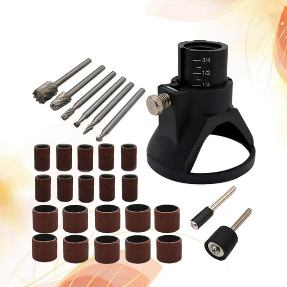 NUOLUX 29Pcs Rotary Tool Accessories Kit Steel Plastic for DIY Enthusiasts Carving Engraving