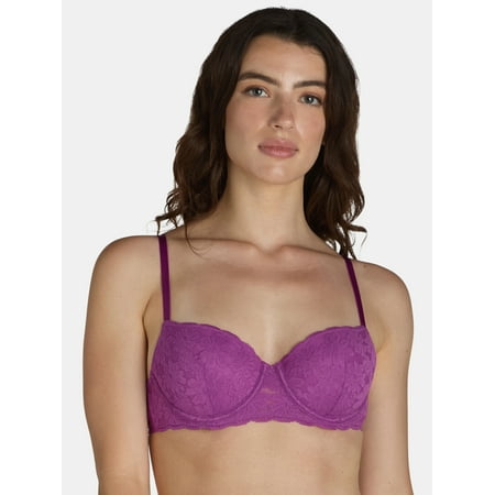 No Boundaries All Over Lace Balconette Bra with Sugarcup  Sizes 34B-40DD