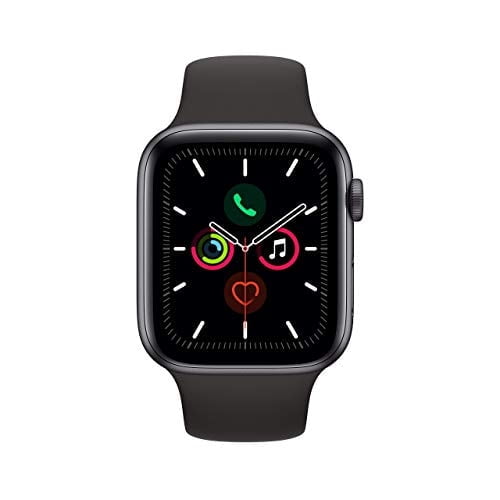 Restored Apple Watch Series 5 (GPS/LTE, 40MM) Space Gray Case + Black Sport Band (Refurbished)