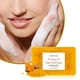 thumbnail image 2 of Jabón de cúrcuma con kójico - Jabón de cúrcuma con limón y partículas de jengibre - 150 g, 2 of 4