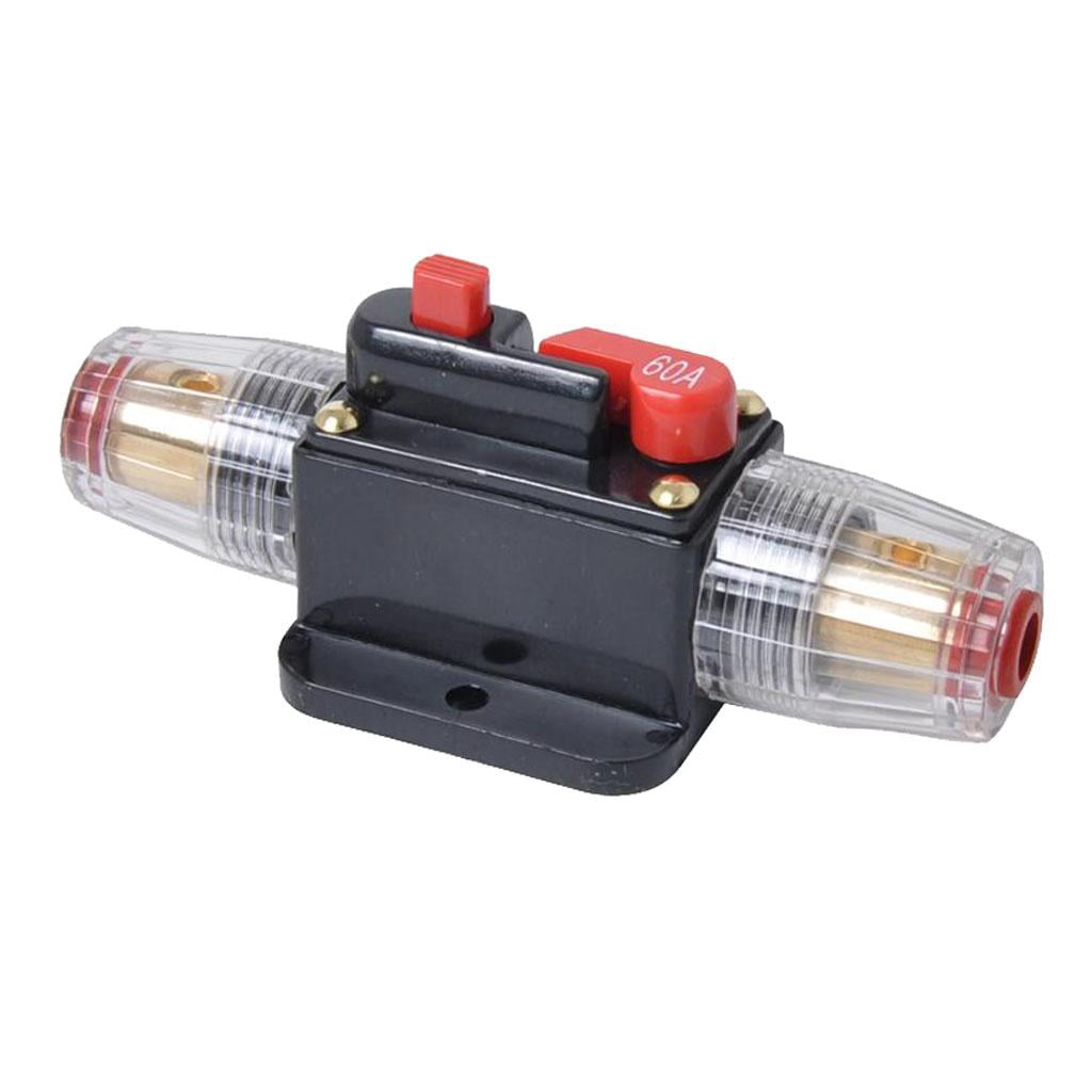 Nishiyuenyi 2 Pieces. 60A Automatic Fuse Holder Fuse Holder Bracket Automatic 12V-24V DC