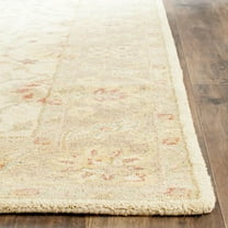 SAFAVIEH Antiquity Beaufort Traditional Floral Wool Area Rug, Ivory/Brown, 6' x 9'