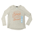 thumbnail image 3 of Modern Canvas Women's Fall Harvest Pumpkin Thankful Autumn Long Sleeve Shirt (Heather Grey, L), 3 of 4