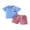 Sky Blue, variant on BemeyourBBs Toddler Baby Boy 4th of July Outfit Baby Boys Memorial Day Independent Day Outfit Patriot American Flag Popsicle Short Sleeve Shirt and Plaid Shorts 2 Pcs Set Toddler Boy Summer Outfit