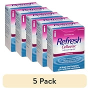 (5 pack) REFRESH CELLUVISC Lubricant Eye Gel Single-Use Containers 30 ea