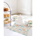 thumbnail image 4 of Teal Red Coastal Kitchen Dish Towels for Drying Dishes Set of 3, Nautical Seahorse Beach Coral Starfish Retro Waffle Weave Microfiber Hand Tea Bathroom Towels Quick Dry & Absorbent Towel 12x12, 4 of 7
