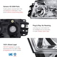 thumbnail image 2 of VIPMOTOZ Chrome Housing OE-Style Headlight Headlamp Assembly For 2004-2015 Compatible with Nissan Titan & 2005-2007 Armada, Driver & Passenger Side, 2 of 5