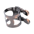 thumbnail image 2 of Ligadura de saxofón Bling Bling Clip de Metal Cobre antiguo, 2 of 12