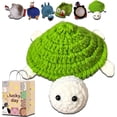 thumbnail image 2 of Crochet Lizard Coaster – Handmade Animal Mug Rug, Unique Lizard & Squirrel Coasters, Decorative Drink Coaster for Home Desk, 3pc, 2 of 8