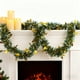 thumbnail image 1 of Guirnalda de confeti para árbol de Navidad de 78,7 pulgadas, color verde, dorado, rojo y rosa, con copos de nieve de plástico | Decoración festiva para fiestas navideñas, guirnaldas DIY, envoltura, 1 of 6