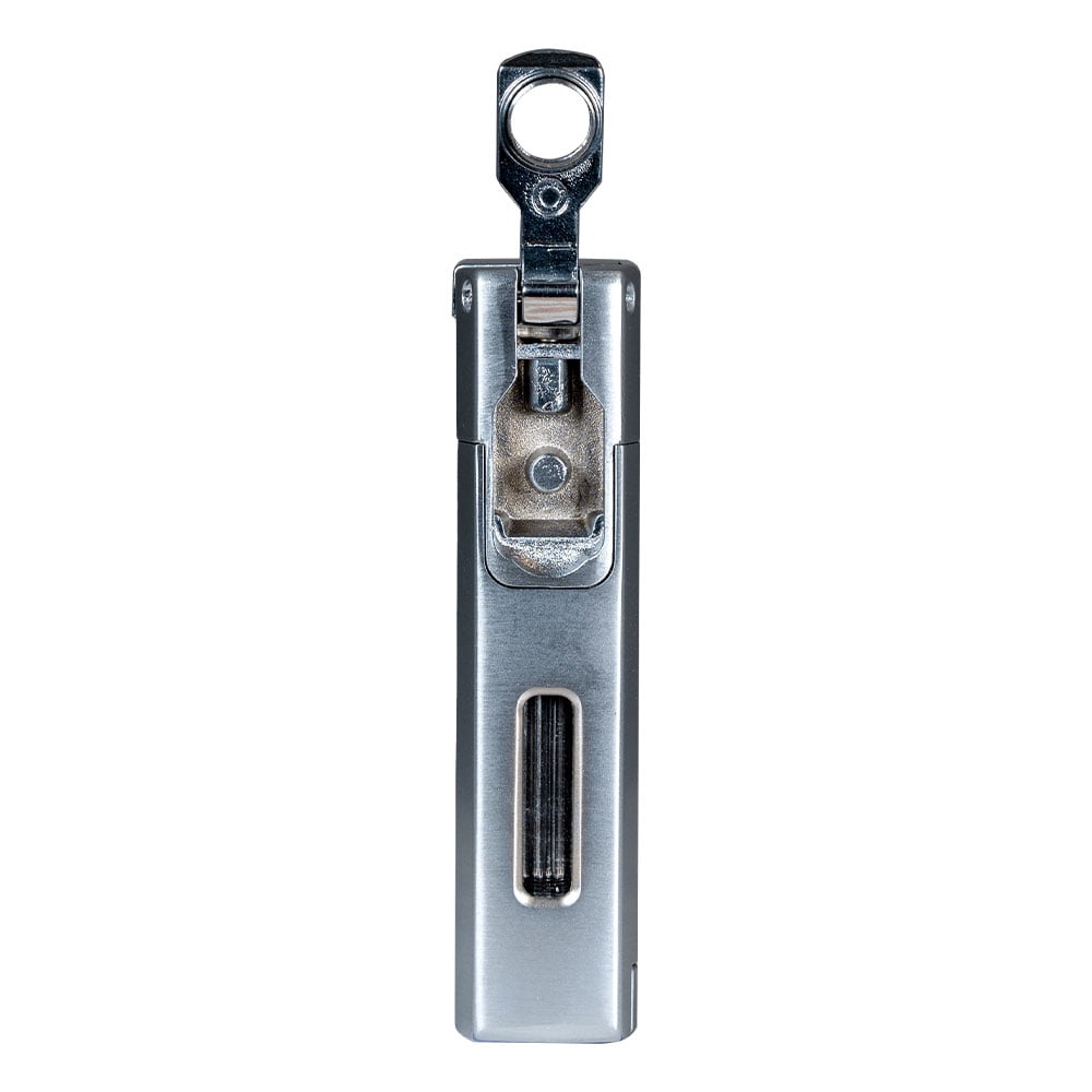 Lotus Excalibur Double Torch Lighter with 2 Cutters - Chrome/Silver