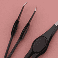 thumbnail image 4 of HLONK 2 Pcs Pinces Précision en Acier Inoxydable pour Femmes Pinces à Pointe Inclinée avec Prise Ergonomique Parfait pour Modeler les Poils du Visage et les Sourcils, 4 of 4