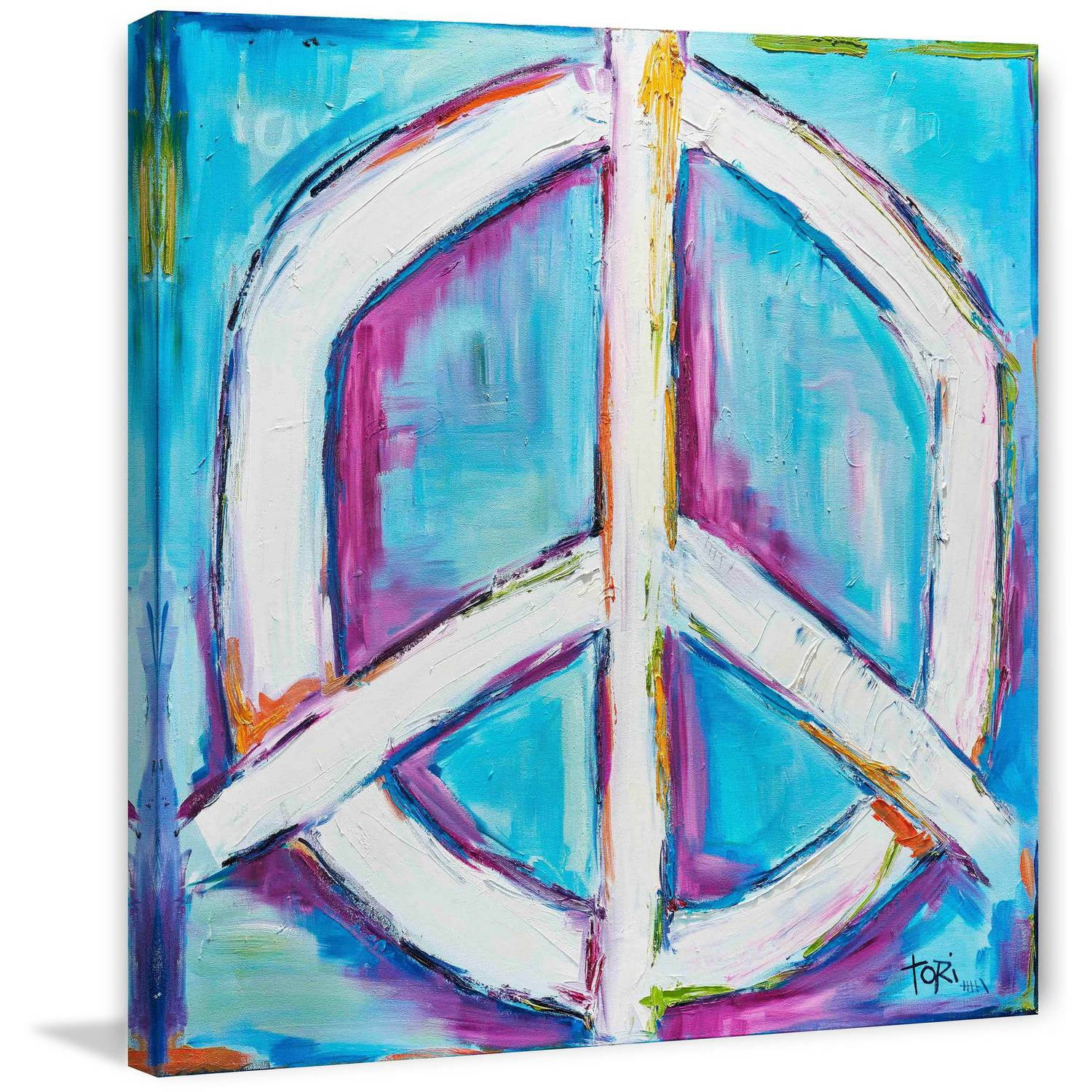 Marmont Hill "Bright Peace" by Tori Campisi Painting Print on Canvas
