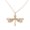 Gold, variant on Stylish Portable Choker Dragonflies Pendant Charm Necklace Accessory with Sparkling Zircon, Perfect for Party Supplies