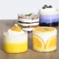 thumbnail image 3 of Four baking pudding bowls Glass ice cream cups Ice cream bowls Yogurt cups Oven-safe molds Dessert glass bowls, 3 of 4