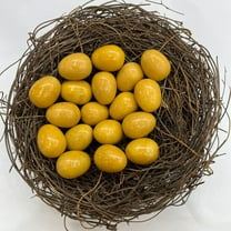 SDJMa 10 Pcs Colorful Mini Easter Eggs Bulk Stones Crystal Eggs for DIY Crafts Vase Filling Basket Stuffers Easter Decoration Party Favors Supplies