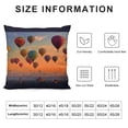 thumbnail image 5 of Orinice Balloons Graphic Decorative Pillow Cover for Home Couch Living Room Bed Sofa 22x22in, 5 of 5