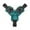 green, variant on Floleo Hose Splitter 3 Way Faucet Connector, Durable Water Splitter with Shut Off, No Leak Design for Efficient Watering, Perfect for Garden and Outdoor Use
