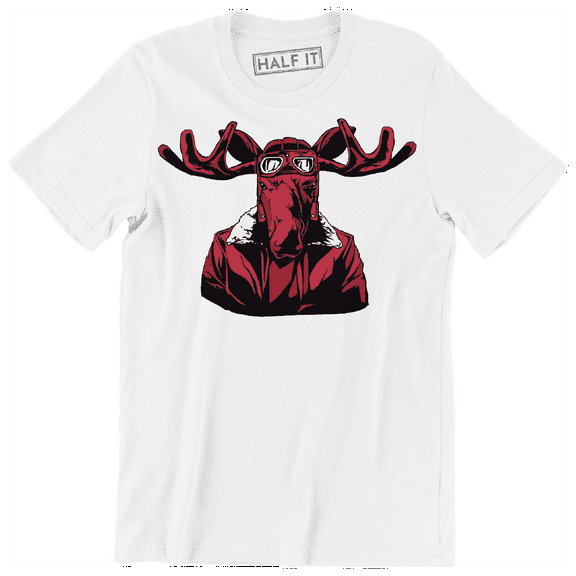 Disguised Moose With Creepy Googles And Funny Animal T-Shirt