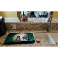 thumbnail image 2 of Halloween Scary Staffordshire Bull Terrier Blue Dish Drying Mat, 2 of 4
