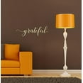 thumbnail image 3 of Kitchen Décor Grateful Cursive Lettering Vinyl Wall Decals Sticker 23x7-Inch Beige, 3 of 6