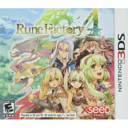 Rune Factory 4 - Nintendo 3DS, The popular spinoff from the ‘Harvest Moon’ series returns, combining farming and family life with monster battling and.., By (Best Farming Game 3ds)