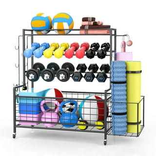  Alvade Yoga Mat Storage Basket, Yoga Mat Storage Racks Home  Gym Storage Rack For Foam Roller,Yoga Mar And Resistance Bands, Workout  Equipment Organizer On Wheels