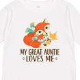 thumbnail image 4 of Inktastic Great Auntie Loves Me Fox Boys or Girls Long Sleeve Toddler T-Shirt, 4 of 5