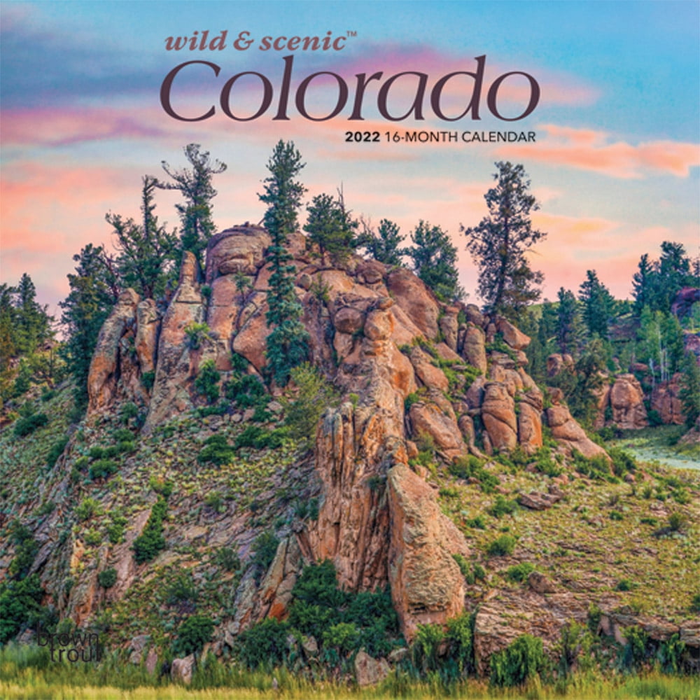 Colorado Wild & Scenic 2022 7 x 7 Inch Monthly Mini Wall Calendar, USA