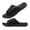 All Black, variant on ONCAI Mens Sandals Adjustable Straps Orthotic Plantar Fasciitis Open Toe Athletic Sport Slides with Soft Comfy Arch Support Footbed Black Size 9