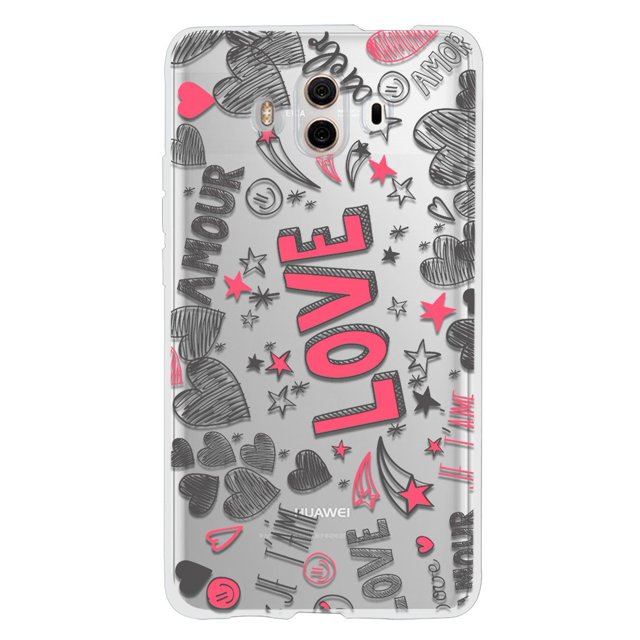 Funda para Huawei Mate 10 InstaCase Corazones Love Protector Antigolpes