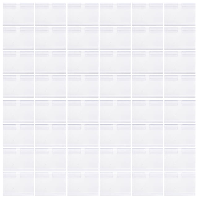 60Pcs Shop Price Cards Holder Supermarket Label Holder Label Paper Inserts