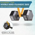 Durable Double Sided Tape for Walls 1" BiDirectional Fiberglass