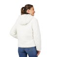 thumbnail image 5 of Free Country Women's Hooded Cirrus Quilted Reversible Jacket Oat XL, 5 of 6