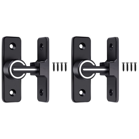 2X Barn Door Lock,Sliding Barn Door Latch,Luminous 90 Degree Heavy Duty Gate Latch Suitable for Garden,Garage(90 Degree)