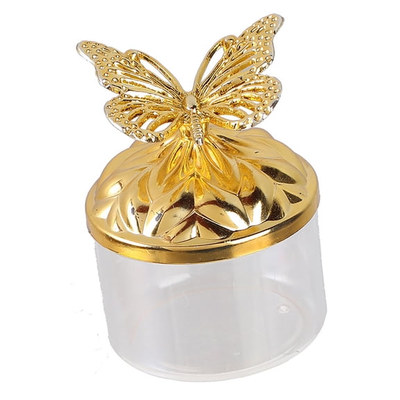 COOLHOOD Elegant Candy Storage Bowl With Metallic Butterfly Accents For Wedding Party Decor And Display