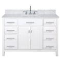 thumbnail image 2 of Design Element Valentino 48" Single Sink Vanity in White, 2 of 9