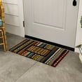 Mainstays Hello Striped Coir Outdoor Doormat, Multi, 18" x 30