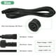 thumbnail image 3 of Uxcell 2-Pack Cable de Extensión a Prueba de Agua, Cable de 2 Pines de 9.84 Ft/3m con Conectores Masculinos y Femeninos IP67 para Focos [Negro], 3 of 7
