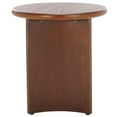 thumbnail image 5 of Safavieh Alanka Traditional Wood Round End Table, Walnut, 5 of 9