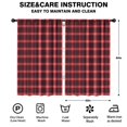 thumbnail image 2 of Blackout Kids Curtains,Red and Black Plaid Pattern Childrens Insulated Curtains Set Of 2,Bedroom Essentials,Toddler Room Decor 52"x84", 2 of 5
