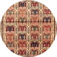 thumbnail image 1 of Ahgly Company Indoor Round Traditional Sandy Brown Persian Area Rugs, 4' Round, 1 of 6