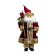 thumbnail image 2 of Figura de Papá Noel, muñeco de Papá Noel, figura tradicional de pie, adorno navideño para oficina, cumpleaños, escaparate, fiesta navideña Marrón rojizo, 2 of 8