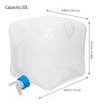 thumbnail image 2 of Collapsible Water Bag Outdoor Water Container Water Storage Bag with Handle(10L), 2 of 8