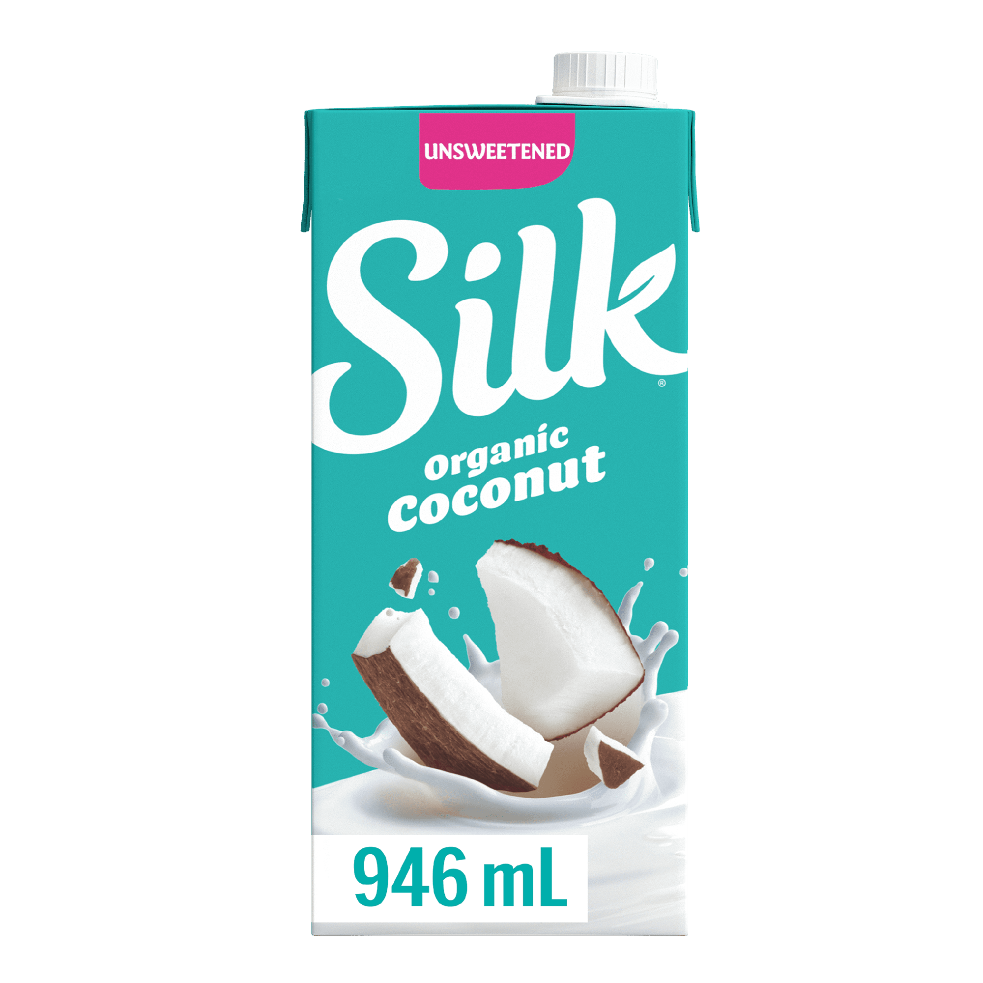 Silk Organic Coconut Milk alternative, Unsweetened, Dairy Free, Shelf Stable, 946 mL