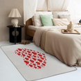 thumbnail image 3 of Heart Area Rugs for Bedroom Living Room - 3x5 ft - Couple Carpet for Home Decor - Heart Patterned Decorative Indoor Small Rug - Washable & Soft & Non Slip & Low Pile (ZF&7522), 3 of 7